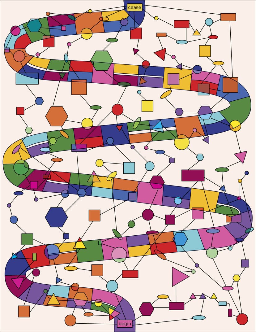 Choices & Connections - the Game of Life, artwork by Angela Mihm